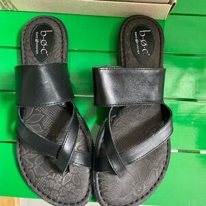 Born Concept Black Sandals Size 10